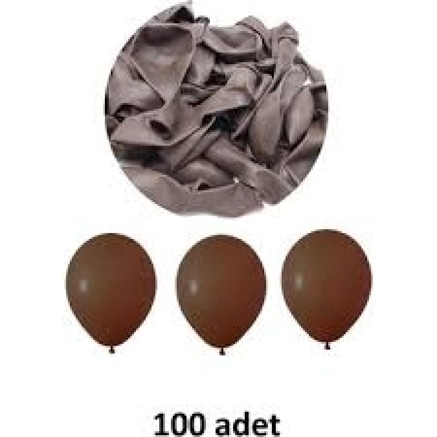 BALON TEK RENK KAHVERENGİ 12 İNÇ
