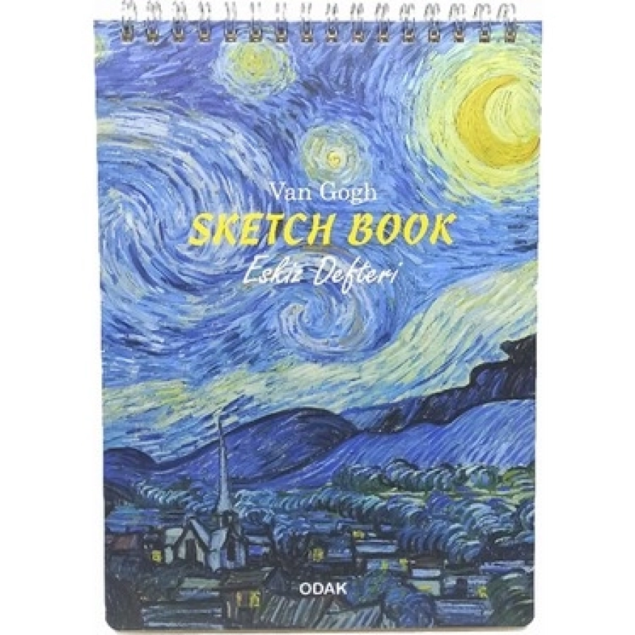  ESKİZ DEFTERİ VAN GOGH KRAFT IVORY A5 TELLİ  KALIN