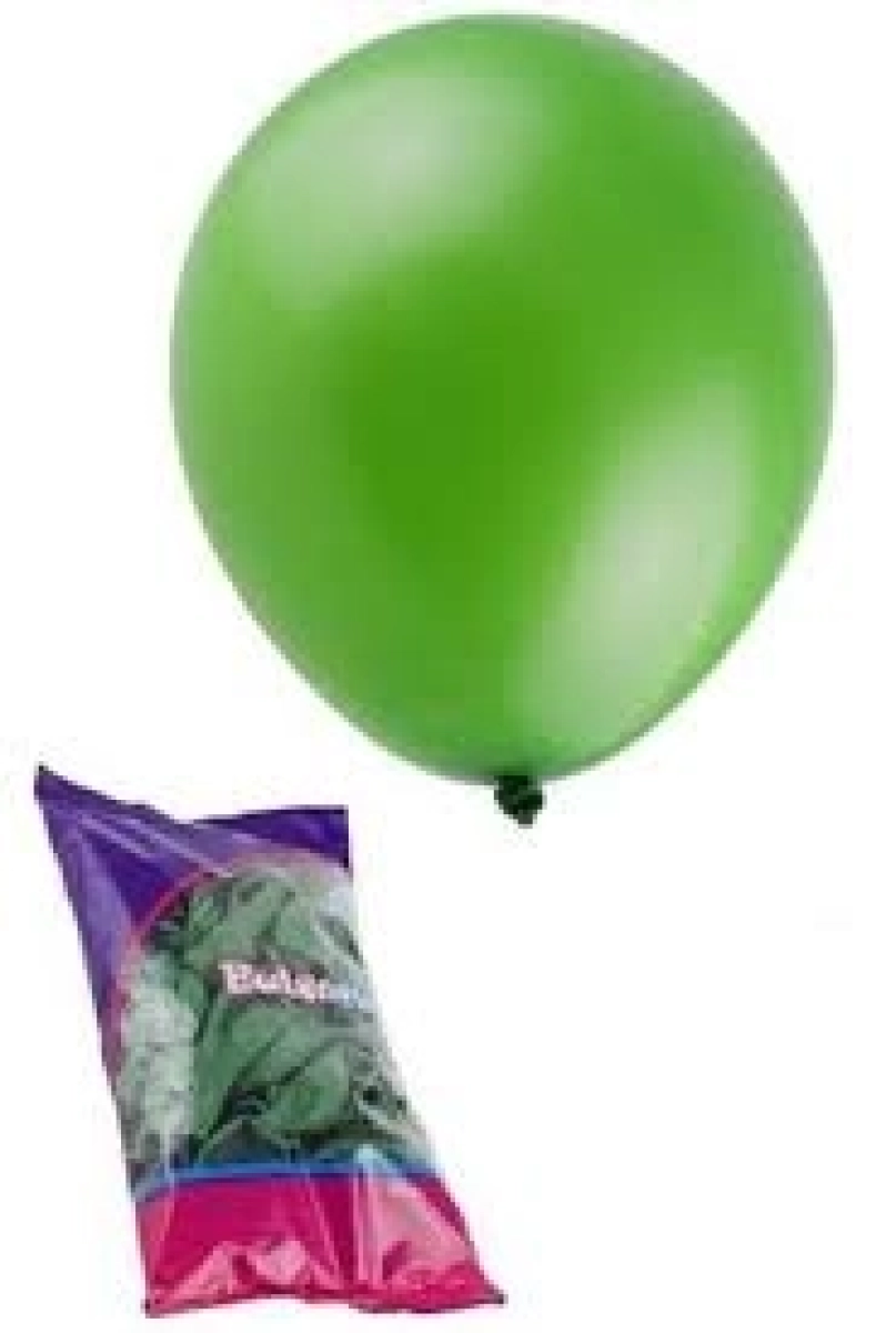  BALON TEK RENK YEŞİL 12 İNÇ